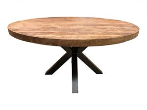 Eettafel mangohout matrixpoot